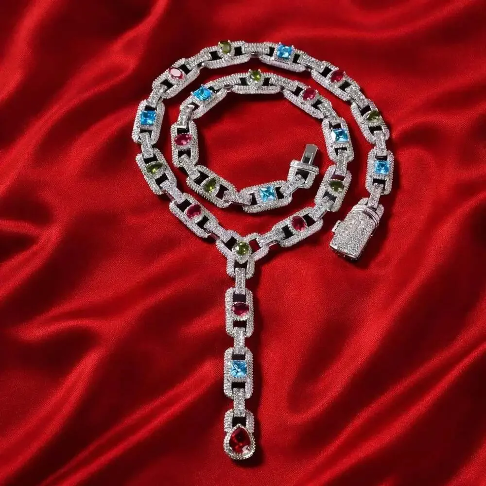 Iced Out Multi Color Gem 4 Dc 7